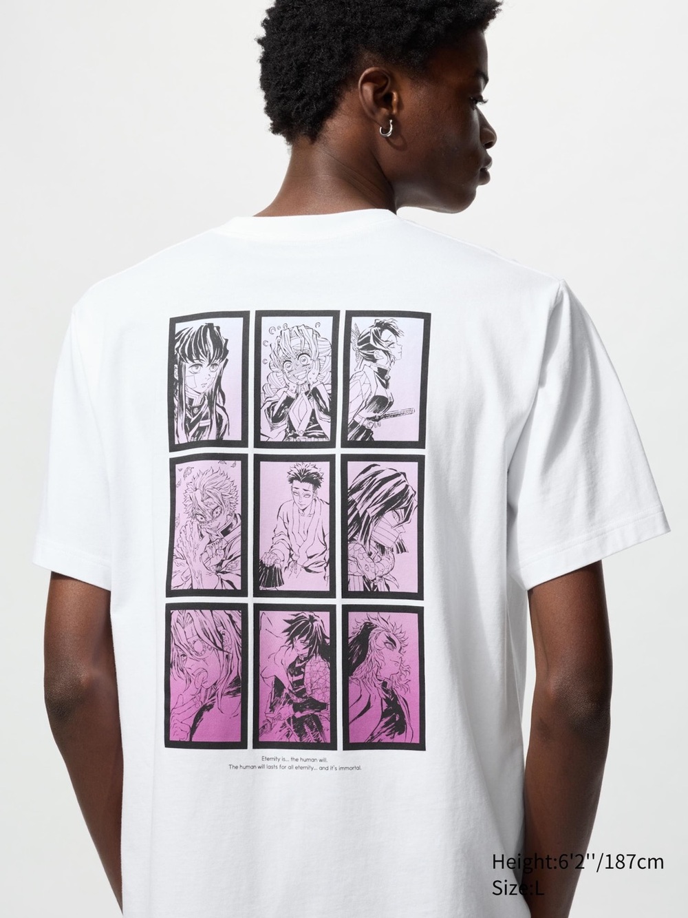 Uniqlo “Demon Slayer” Unisex White Graphic T shirt
